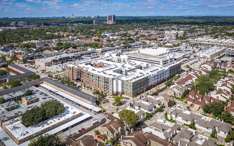 aerial view of Tate at Tanglewood and surrounding neighborhood
